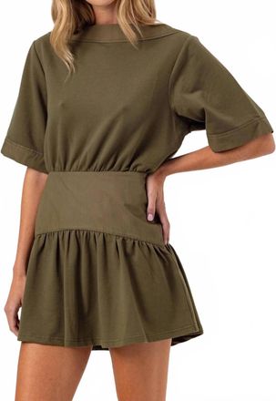 Sundays Aveline Dress In Olive