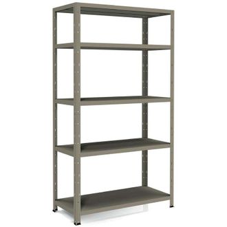 Anemos Scaffale metallico ad incastro a 188 ripiani 120x50 h 188 cm colore Zincato mod. Crosser