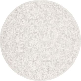 Safavieh Alfombra lana / algod&oacute;n marfil 183 x 183 cm
