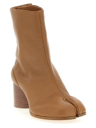Maison Margiela Womens Brown Lambskin Ankle Boots