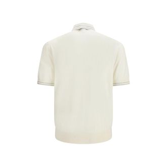 Dolce & Gabbana Silk Polo Shirt - Beige