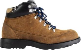 Burberry Schoenen, Heren, Bruin, 45 EU, Suède, Suède leren wandelschoenen met embleem