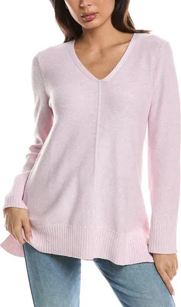 Fort&eacute; Cashmere Easy V-Neck Sweater