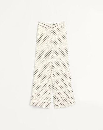 Valentino Pantaloni In Supergran Stampa Plusdepois Donna BETULLA/NERO 44