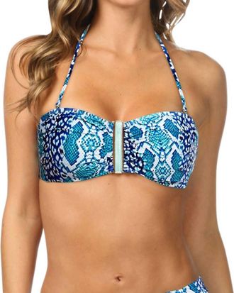 La Blanca Bandeau Bikini Bra In Serpentina