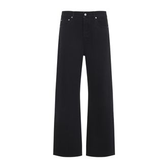 Jacquemus Black Straight Mid Rise Jeans