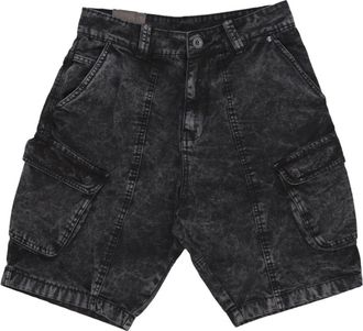 Alpha Industries Denim Cargo Shorts Zwart - Heren - Denim shorts - Zwart - W34 - Denim - Korte Broeken
