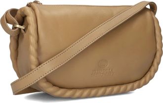 Fred De La Bretoniere Tassen, Dames, Bruin, ONE Size, Katoen, Adagio Crossbody Nappa Leren Tas