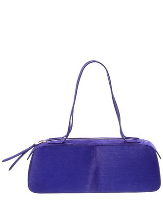 Khaite Simona Haircalf & Suede Shoulder Bag