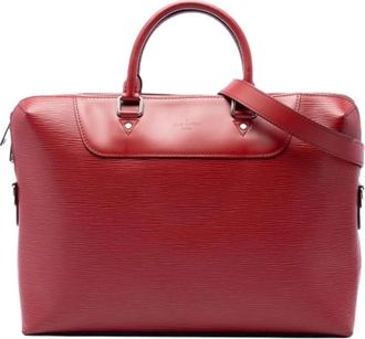 Louis Vuitton Pre-owned Business Bag - Dames - Pre-owned - Rood - Maat: ONE Size Leer