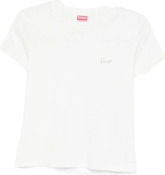Kenzo T-shirt met ronde hals - Dames - T-shirts - Wit - S - Tops