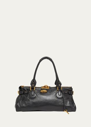 Chlo&eacute; Paddington XL Leather Shoulder Bag