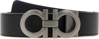 Ferragamo Double Adjus Belt - male - Ferragamo - Belts - Black - 110 CM - Accessories