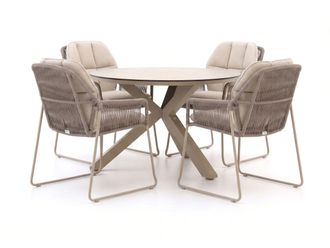 Tierra Outdoor Rivera/Orbital &oslash;120cm dining tuinset 5-delig