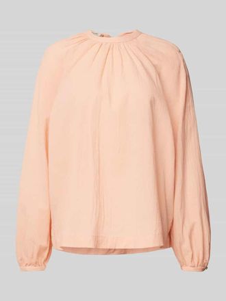 Scotch & Soda Regular Fit Bluse mit Schl&uuml;sselloch-Ausschnitt in Apricot, Gr&ouml;&szlig;e 36