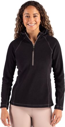 Clique Powder Recycled Fleece Womens Half Zip Hooded Pullover