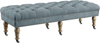 Linon Tess Washed 62In Bench