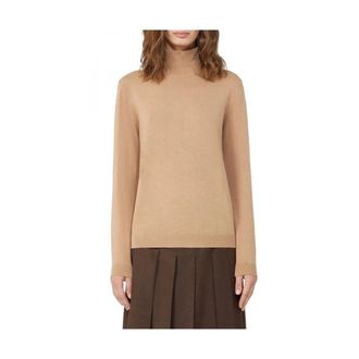 Max Mara Turtlenecks, female, Brown, Size: XS Casual T-shirt for the Weekend