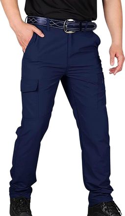 Generic Trouser Men Joggers Mens Chino Trousers Athletic Fleece Cargo for UK Golf Elasticated Waist Utility Work with Knee Pads Formal Mens Sweatpants Comfort