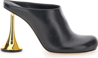 Coperni Gesloten Muiltjes met Hak - Dames - Muiltjes - Zwart - 36 EU - Leer - Schoenen