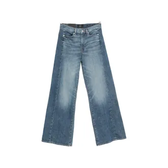 7 For All Mankind Lotta Tailorless Wide-leg Jeans