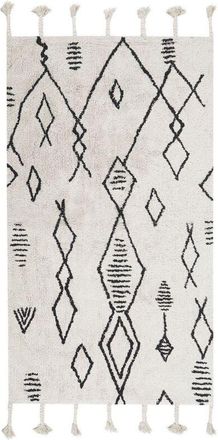 Beliani Rug KEBIR Off-White 80 x 150 cm Cotton