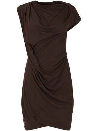 Entire studios Asymmetrical Draped Twisted Mini Dress