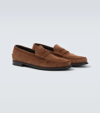 Prada Suede penny loafers