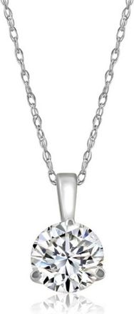 Pompeii3 1/5 ct Solitaire Lab Grown Diamond Pendant available in 14K and Platinum