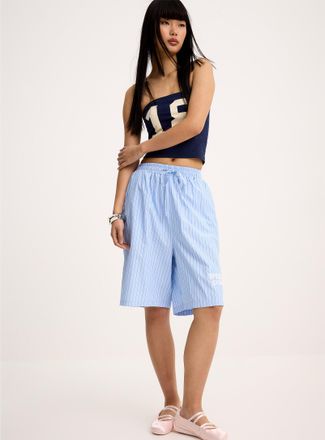 Twik Womens Striped poplin Bermuda shorts