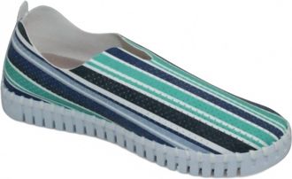 Ilse Jacobsen Womens Striped Tulip Shoe In Cockatoo