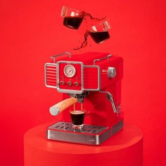 Cecotec Cecotec - Cafetera Express Power Espresso 20 Tradizionale Light Red