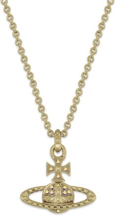 Vivienne Westwood MAYFAIR BAS RELIEF PENDANT Size: OS, colour: GOLD