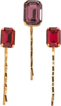 Jennifer Behr Jenna Assorted 3-Pack Bobby Pin Set in Amethyst at Nordstrom