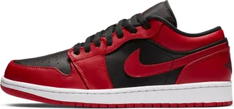 Nike Jordan Mens Air Jordan 1 Low Shoes in Red | 553558-606