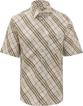 Burberry Beige Regular Check Shirt