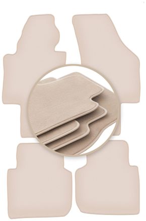 OEM Alfombrillas Beige Premium Para: Volkswagen Passat B6 / B7 (ee. Uu.), Sed&aacute;n Y Familiar (2005-2014)