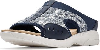 Easy Spirit Traciee Womens Sandals Dark Blue Floral : 9.5 W (D)