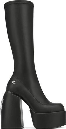 Naked Wolfe Spice Platform Tall Boot in Black Stretch at Nordstrom, Size 9