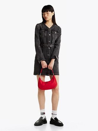 Tommy Hilfiger Belted Denim Mini Shirt Dress