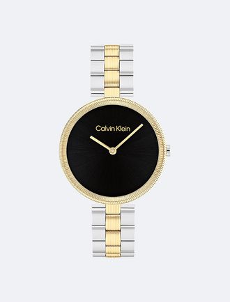 Calvin Klein Womens Minimal Link Bracelet Watch - Black - OS