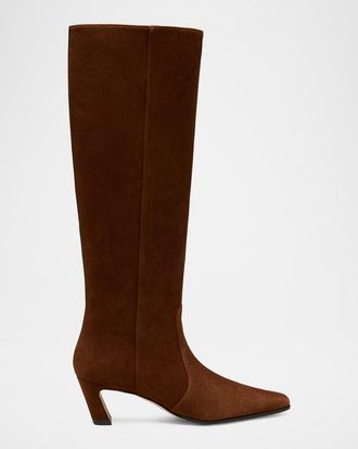 Stuart Weitzman 50mm Stassi Suede Knee-High Boots