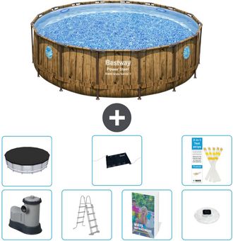 Bestway Piscina Bestway Power Steel Redonda - 488x122 Cm - 8-piezas S598