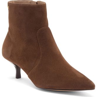 Stuart Weitzman Mara Zip Bootie in Espresso/Dark Brown at Nordstrom Rack, Size 6