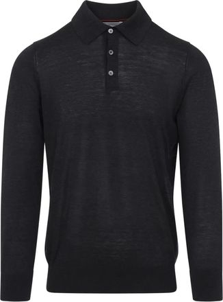 Brunello Cucinelli Polo in maglia fine - Grigio