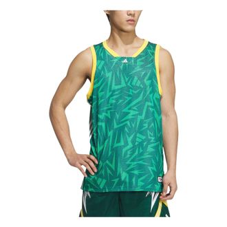 adidas Basketball Tank Asia Sizing Green JC6794