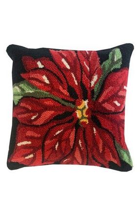 R16 Home Poinsettia Pillow in Black Multi at Nordstrom Rack, Size 18X18
