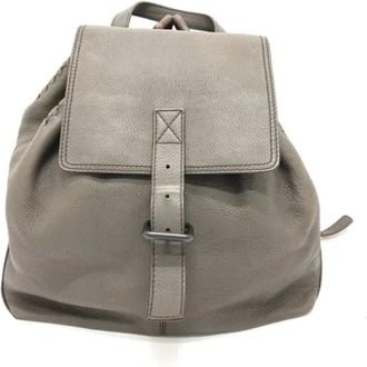 Bottega Veneta Tweedehands leren schoudertassen - Heren - Vintage Rugzakken - Bruin - ONE Size - Leer - Vintage