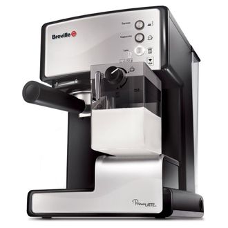 Breville Primalatte Vcf045x M&aacute;quina De Caf&eacute; Plata Negra