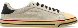 Dolce & Gabbana Sport Schoenen Met Logo - Heren - Sneakers - Beige - 41 1/2 EU - Leer - Schoenen